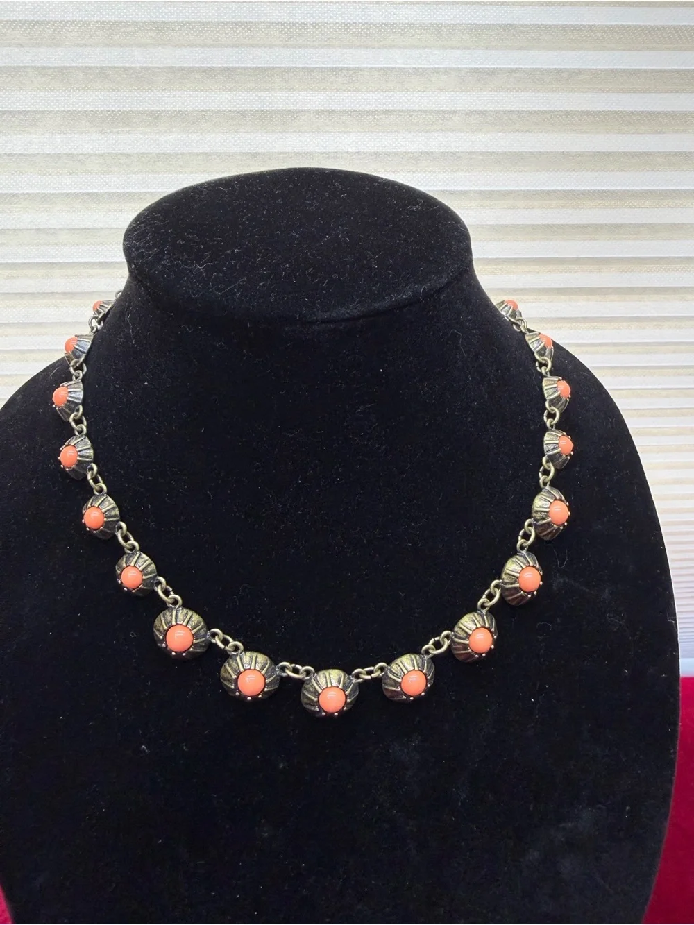 Vintage Candy Coral Necklace